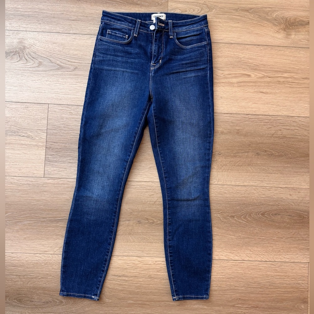 L'AGENCE Margot Dark Blue Skinny Jeans